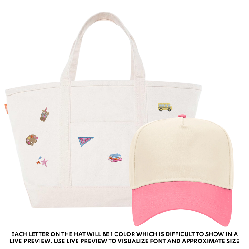 Teacher Tote & Hat Bundle by @PBANDJ4THGRADE