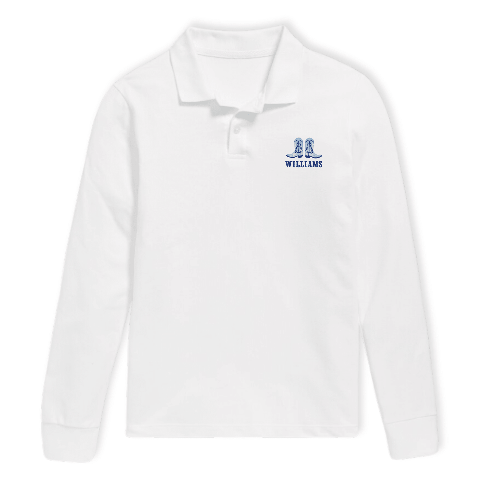 Toddler Long Sleeve Polo - Solid