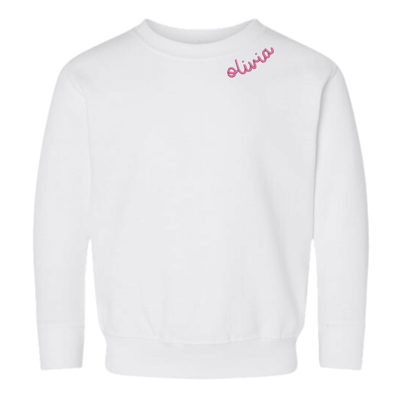 Toddler Sweatshirt - Collar Name