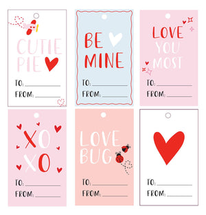 Valentine's Day Gift Tags Digital Download