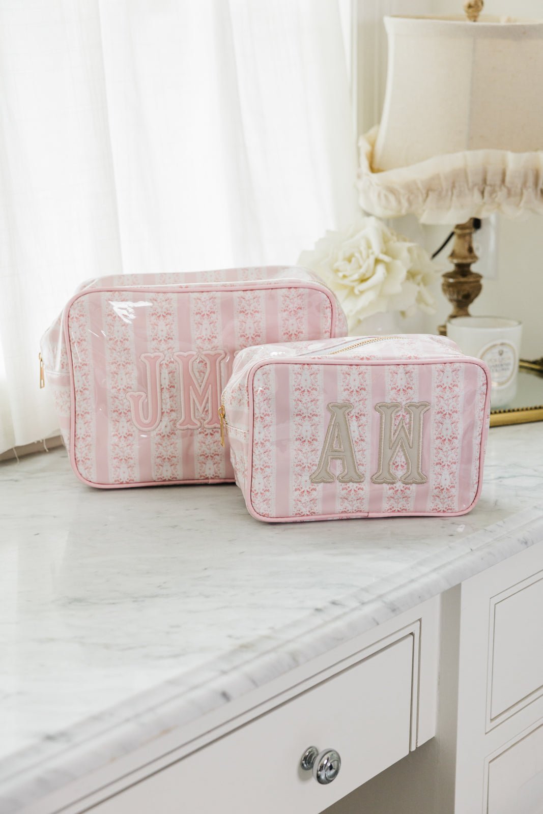 Personalized Ballet Gift Bundle with pink tote, monogram pouch, and matching accessories for dancers.