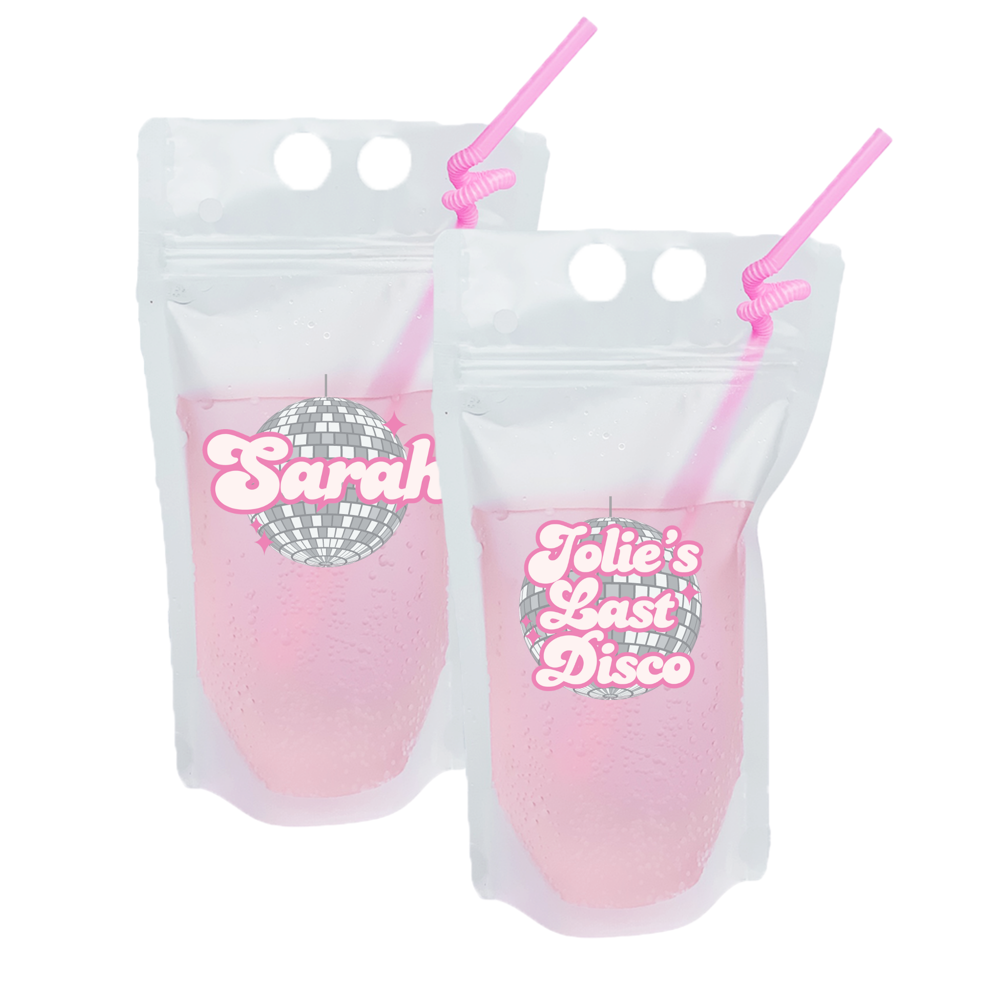 Personalized Drink Pouch Custom Adult Beverage Plastic Pouches Great for  Girls Trips, Beach, Pool Party, Bachelorette Party or for Kids 