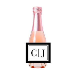 Line Monogram Champagne Label (Set of 6)