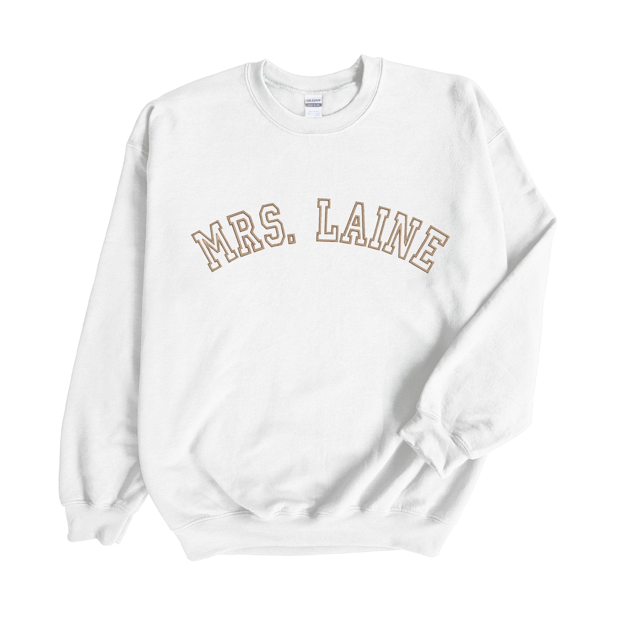 New Brand Luxury Letters Embroidery Sweatshirt - white / S