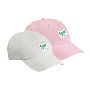 Custom Camp Shield Baseball Hat - Sprinkled With Pink #bachelorette #custom #gifts
