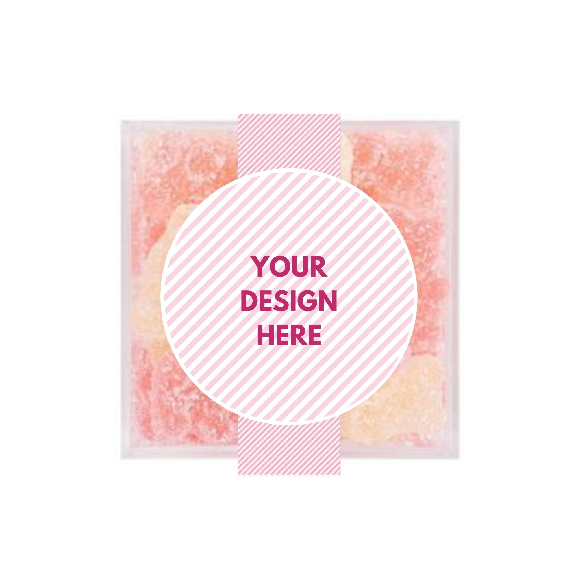 Custom Candy Box with Labels (set of 12) - Sprinkled With Pink #bachelorette #custom #gifts