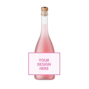 Custom Champagne Label (Set of 8) - Sprinkled With Pink #bachelorette #custom #gifts