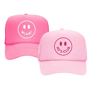 Custom City Trucker Hat - Sprinkled With Pink #bachelorette #custom #gifts