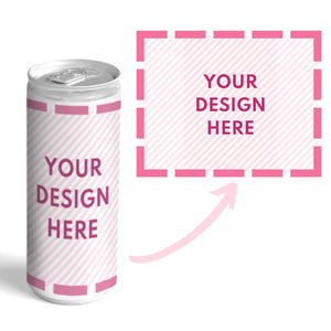 Custom Design Seltzer / Skinny Can Label (Set of 6) - Sprinkled With Pink #bachelorette #custom #gifts