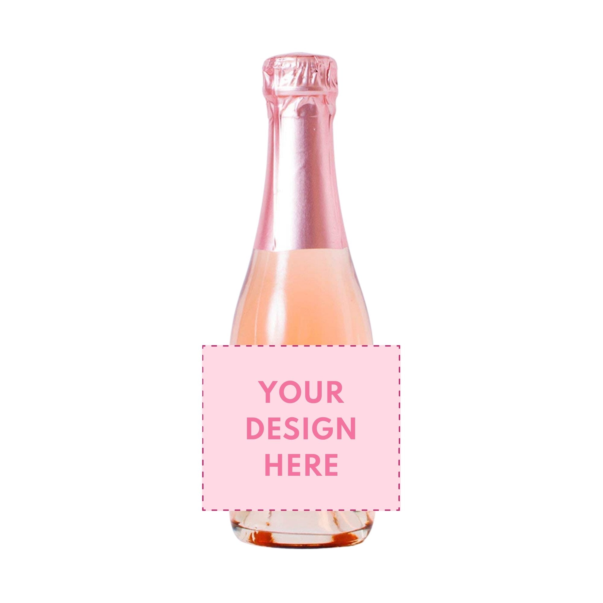 Custom Design Wine/Champagne Label (Set of 6) - Sprinkled With Pink #bachelorette #custom #gifts