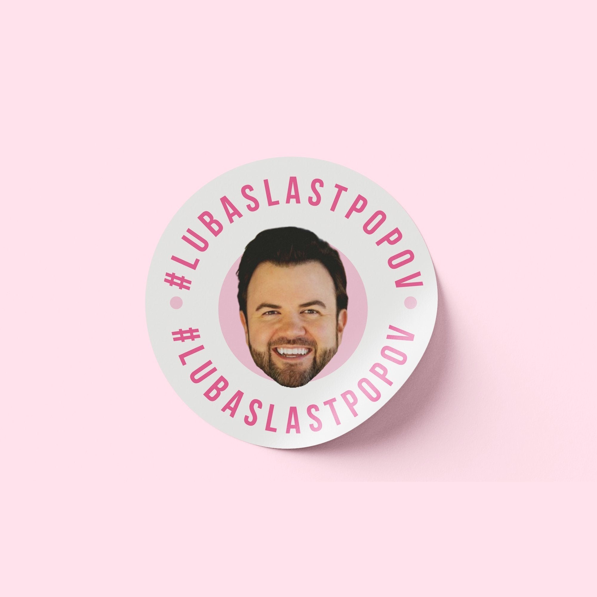 Custom Face Stickers (Set of 12) - Sprinkled With Pink #bachelorette #custom #gifts