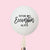 A white jumbo balloon reads "Future Mrs. Essington 06.19.21"