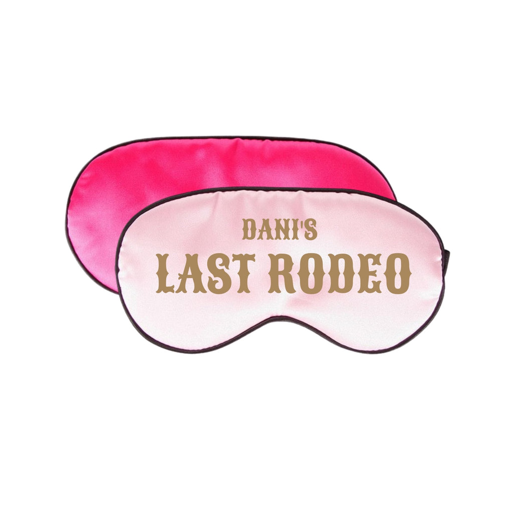 Custom Last Rodeo Sleep Mask