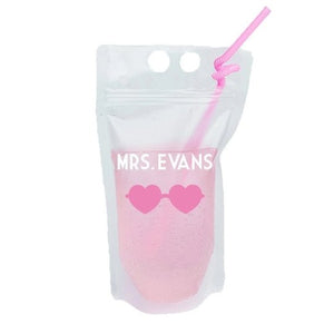 Custom Mrs.  with Sunnies Party Pouch