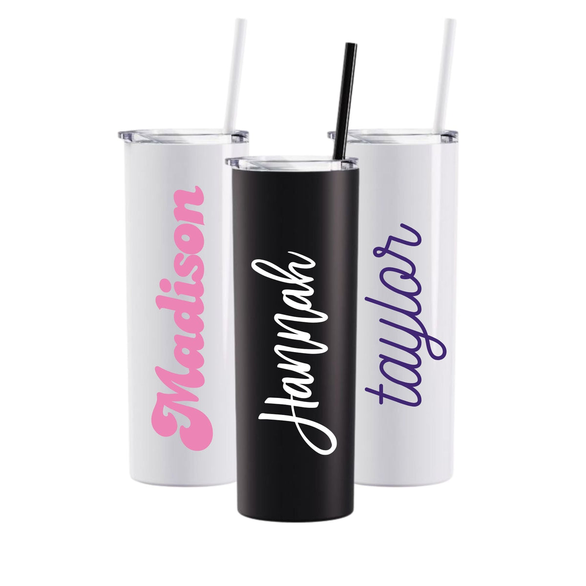 Personalized Tumbler With Lid And Straw Custom Name