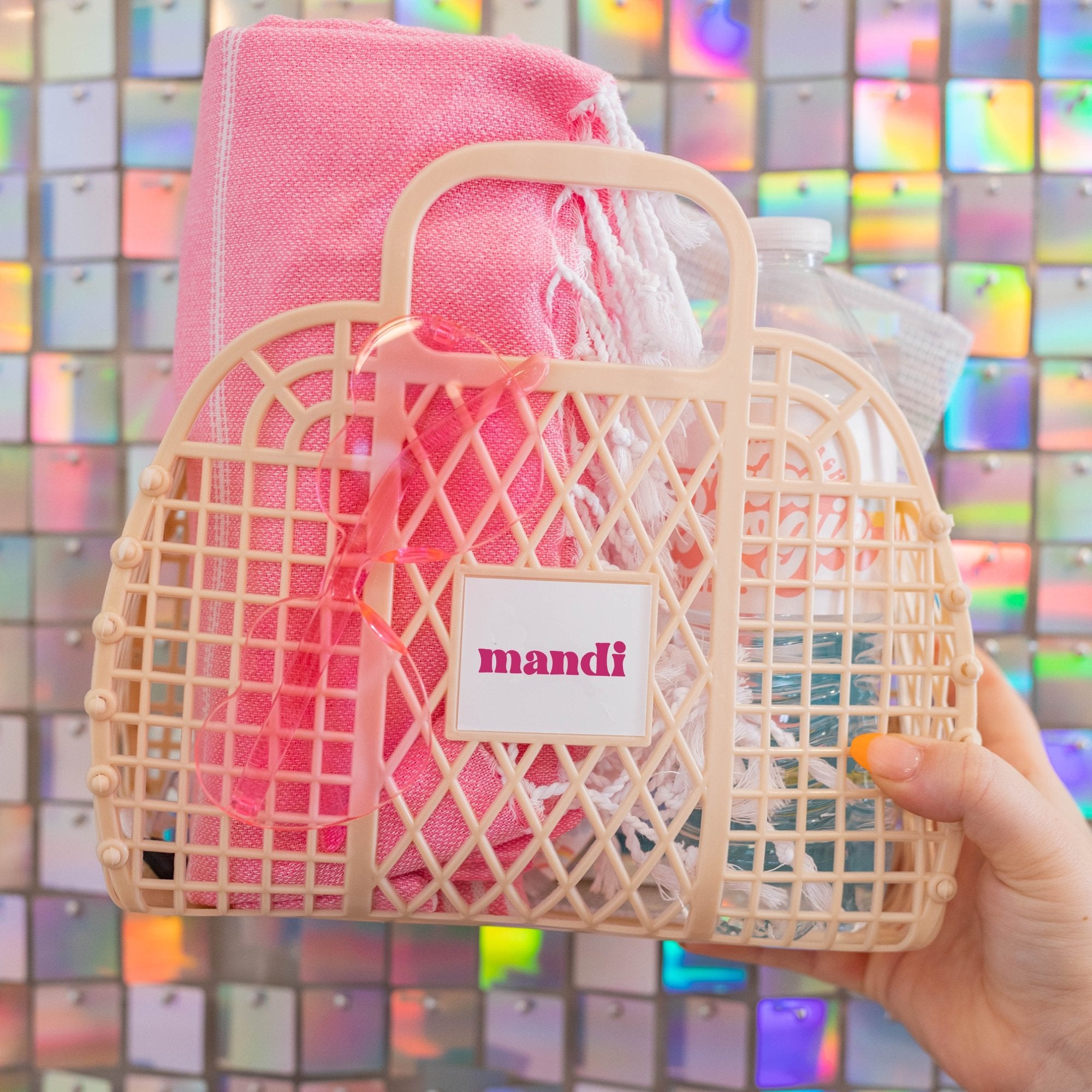 Customized Jelly Bag - Sprinkled With Pink