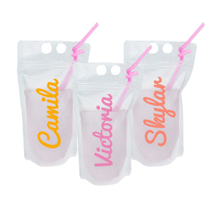 Custom Name Party Pouch - Sprinkled With Pink #bachelorette #custom #gifts