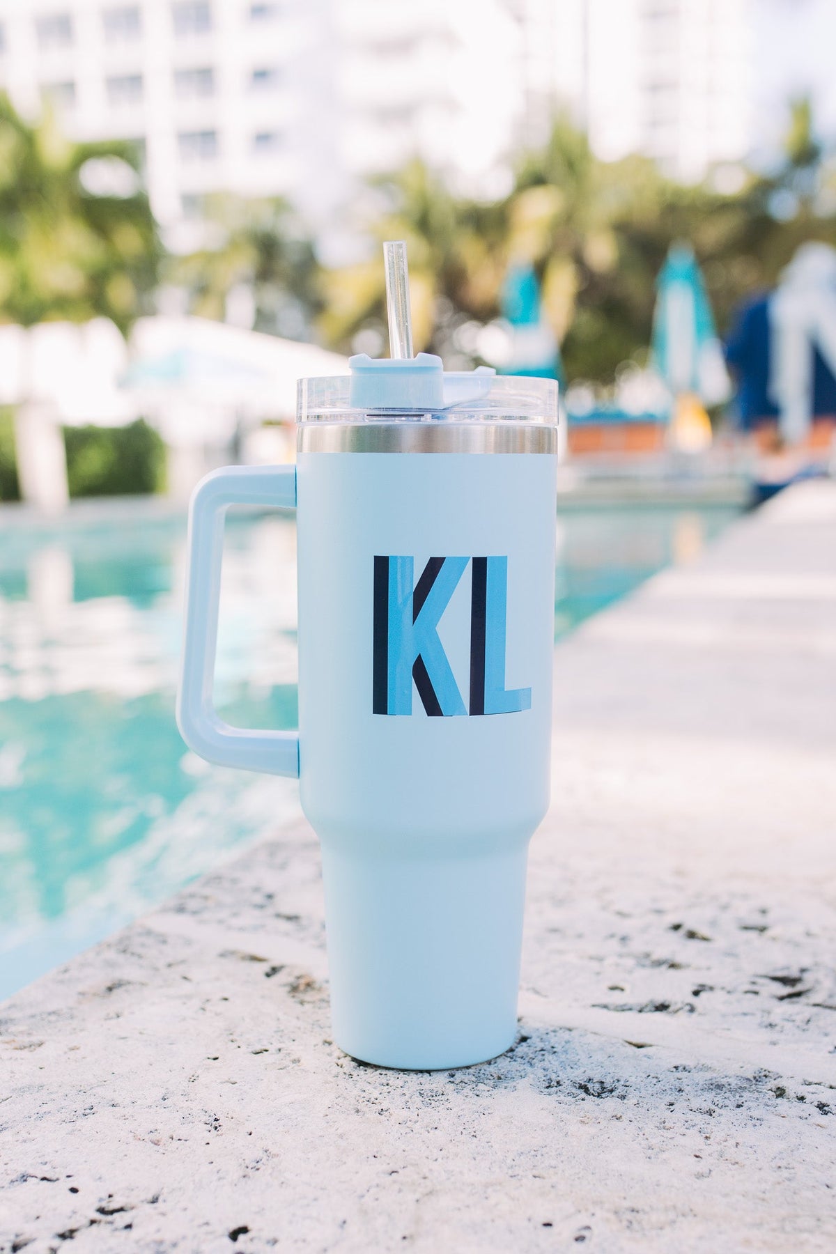 Explosion style low price Monogrammed 40 oz Tumbler (Shadow