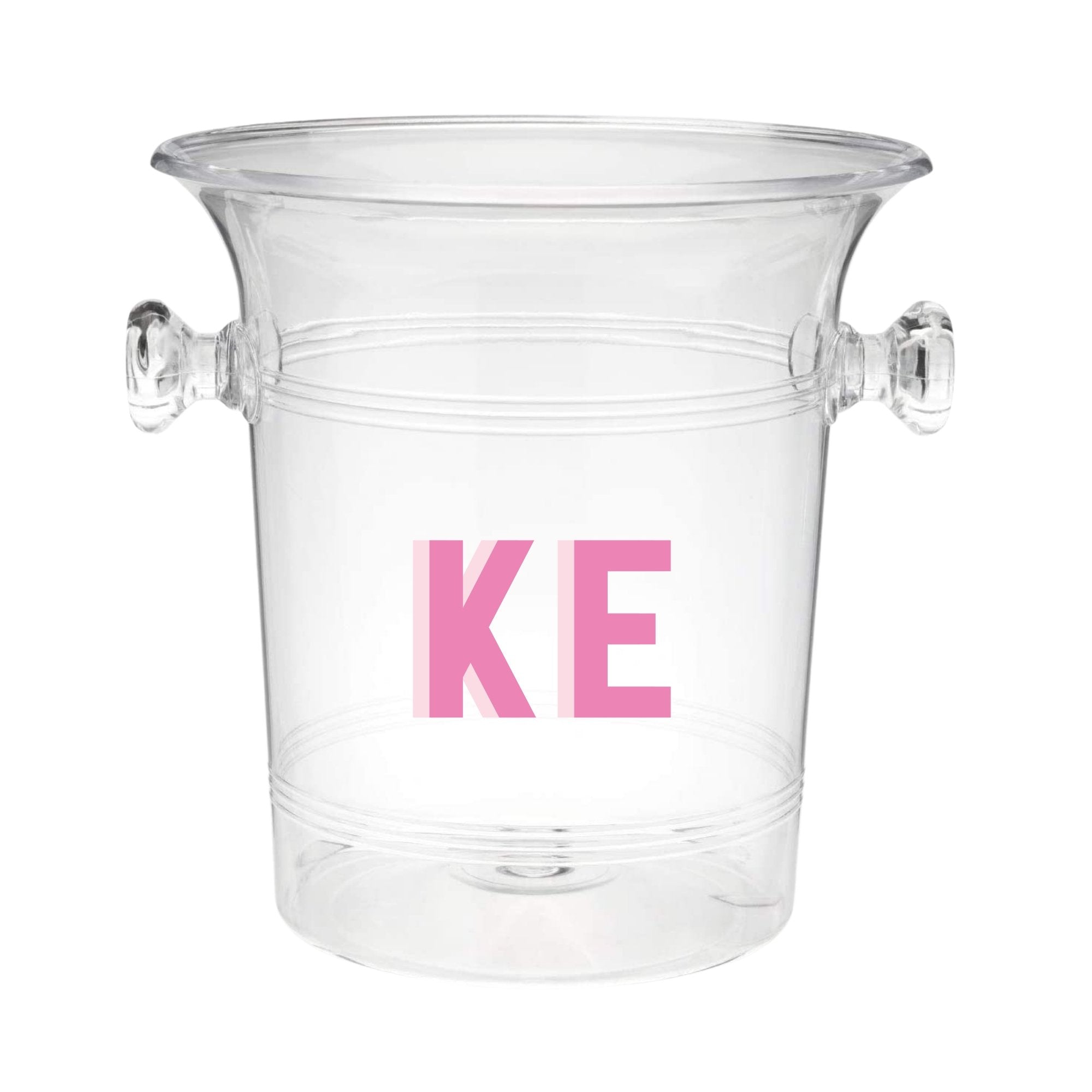 Custom Shadow Monogram Ice Bucket