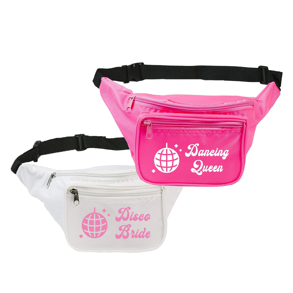 Disco Bride / Dancing Queen Fanny Pack - Sprinkled With Pink #bachelorette #custom #gifts