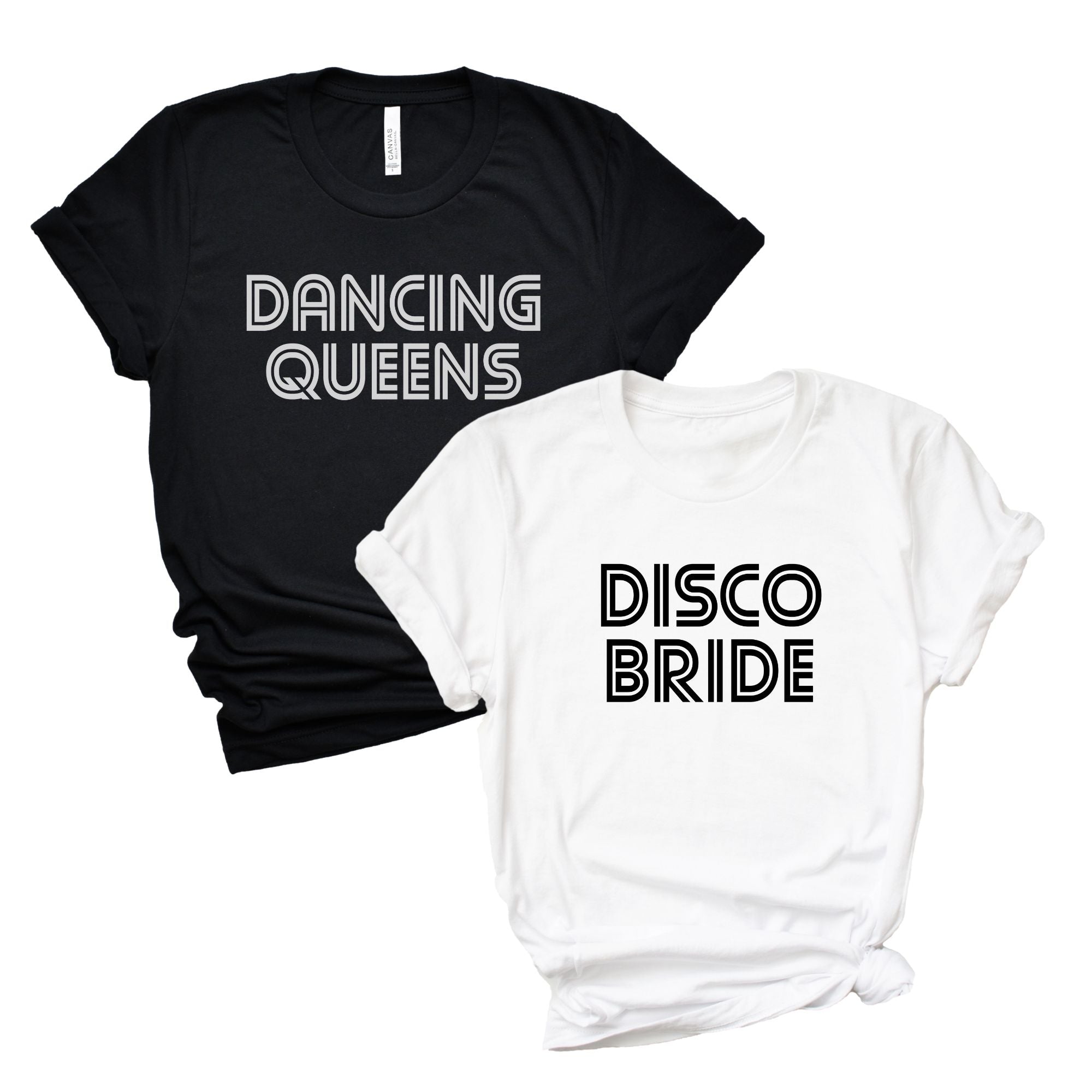 Disco Bride / Dancing Queens Shirt - Sprinkled With Pink #bachelorette #custom #gifts