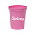 Doll Script Stadium Cup - Sprinkled With Pink #bachelorette #custom #gifts