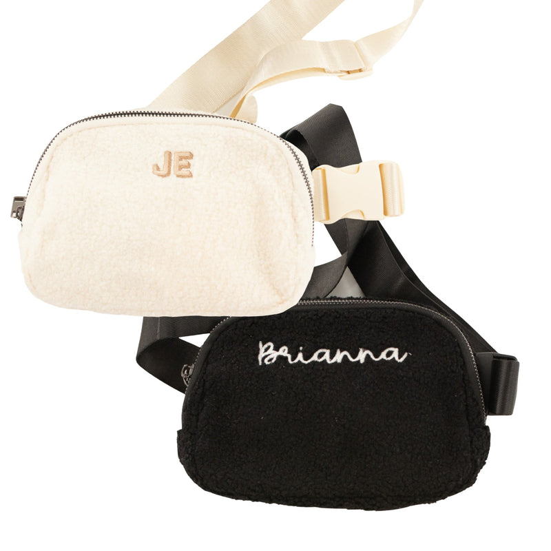 Embroidered Teddy Belt Bag - Sprinkled With Pink #bachelorette #custom #gifts