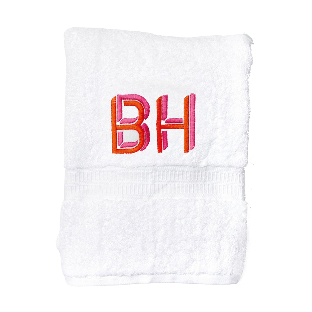 A white guest towel with 