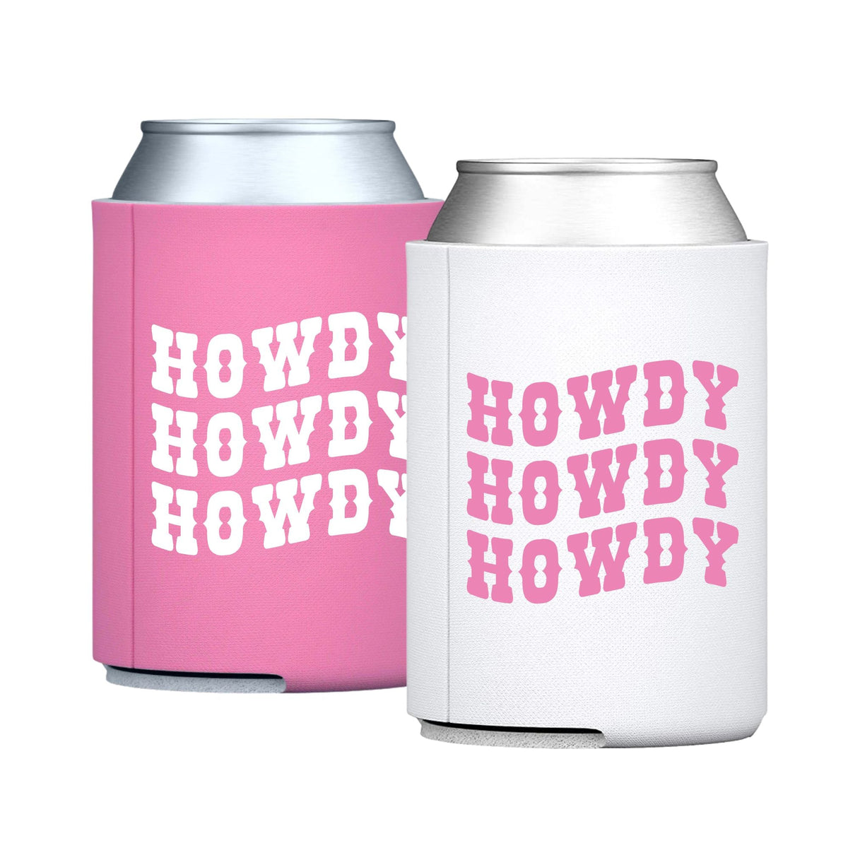 Howdy Can Cooler - Sprinkled With Pink