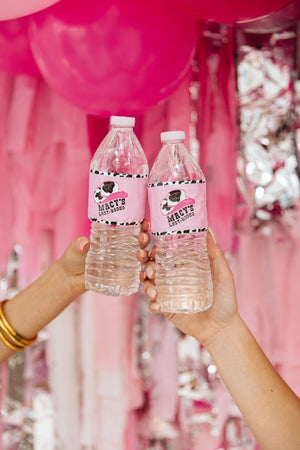 Last Rodeo Water Bottle Label (Set of 10) - Sprinkled With Pink #bachelorette #custom #gifts
