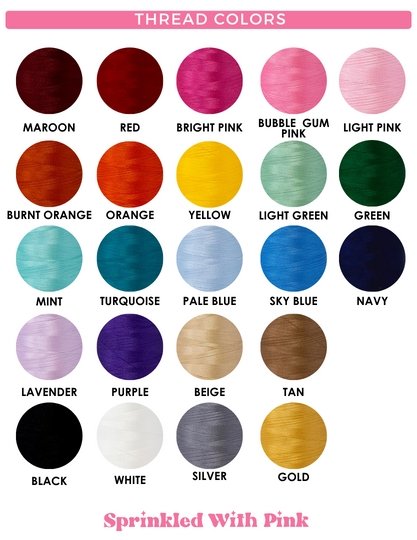 Leather Pouch, Embroidered - Sprinkled With Pink #bachelorette #custom #gifts