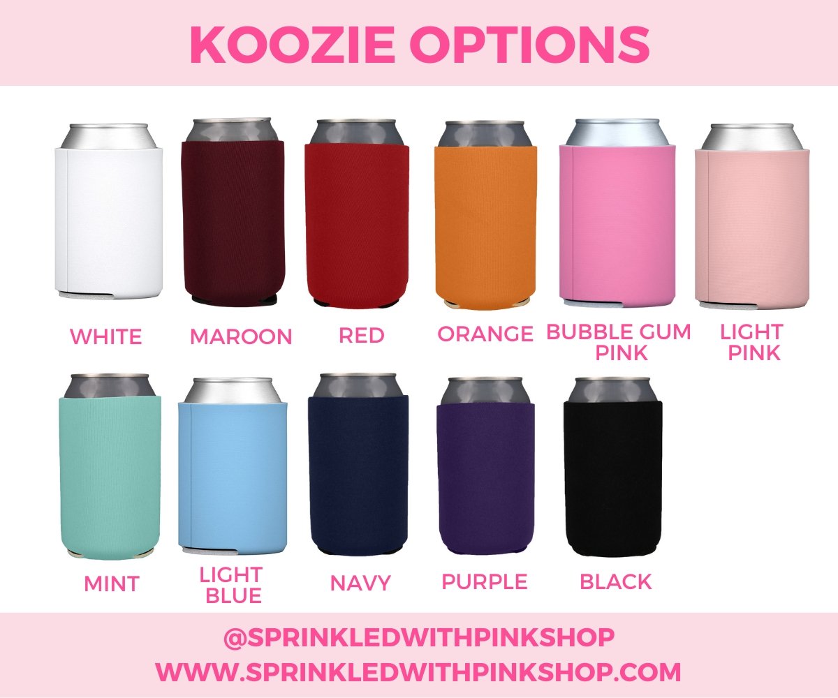 Can Coolers For Bachelorette Parties - Sprinkled With Pink