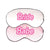 Let's Bach Party - Bride/Babe Sleep Masks - Sprinkled With Pink #bachelorette #custom #gifts