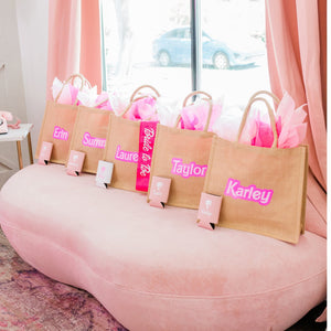 Personalized Tote Bags - Sprinkled With Pink