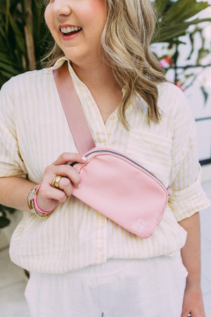 Monogram Belt Bag - Sprinkled With Pink #bachelorette #custom #gifts