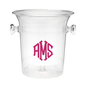Monogrammed Ice Bucket - Sprinkled With Pink #bachelorette #custom #gifts