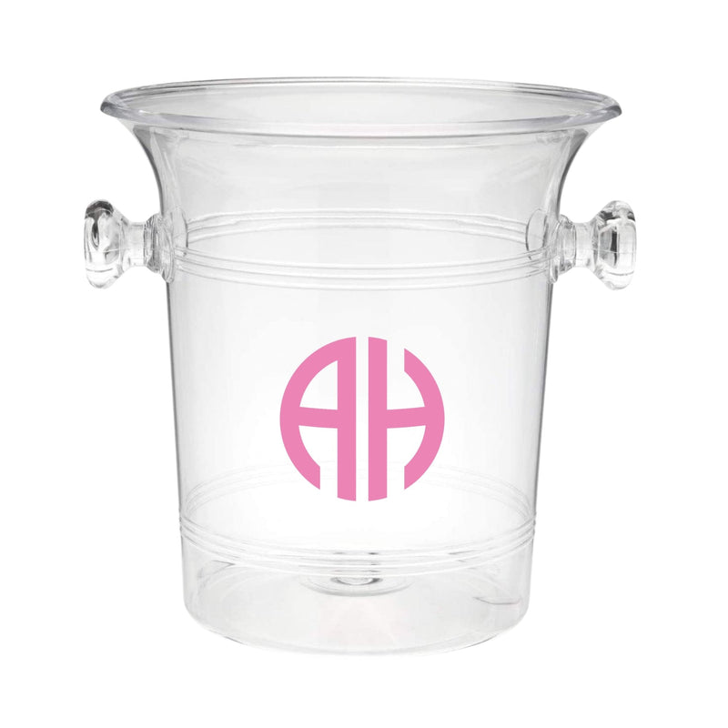 Monogrammed Ice Bucket - Sprinkled With Pink #bachelorette #custom #gifts