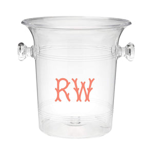 Monogrammed Ice Bucket - Sprinkled With Pink #bachelorette #custom #gifts