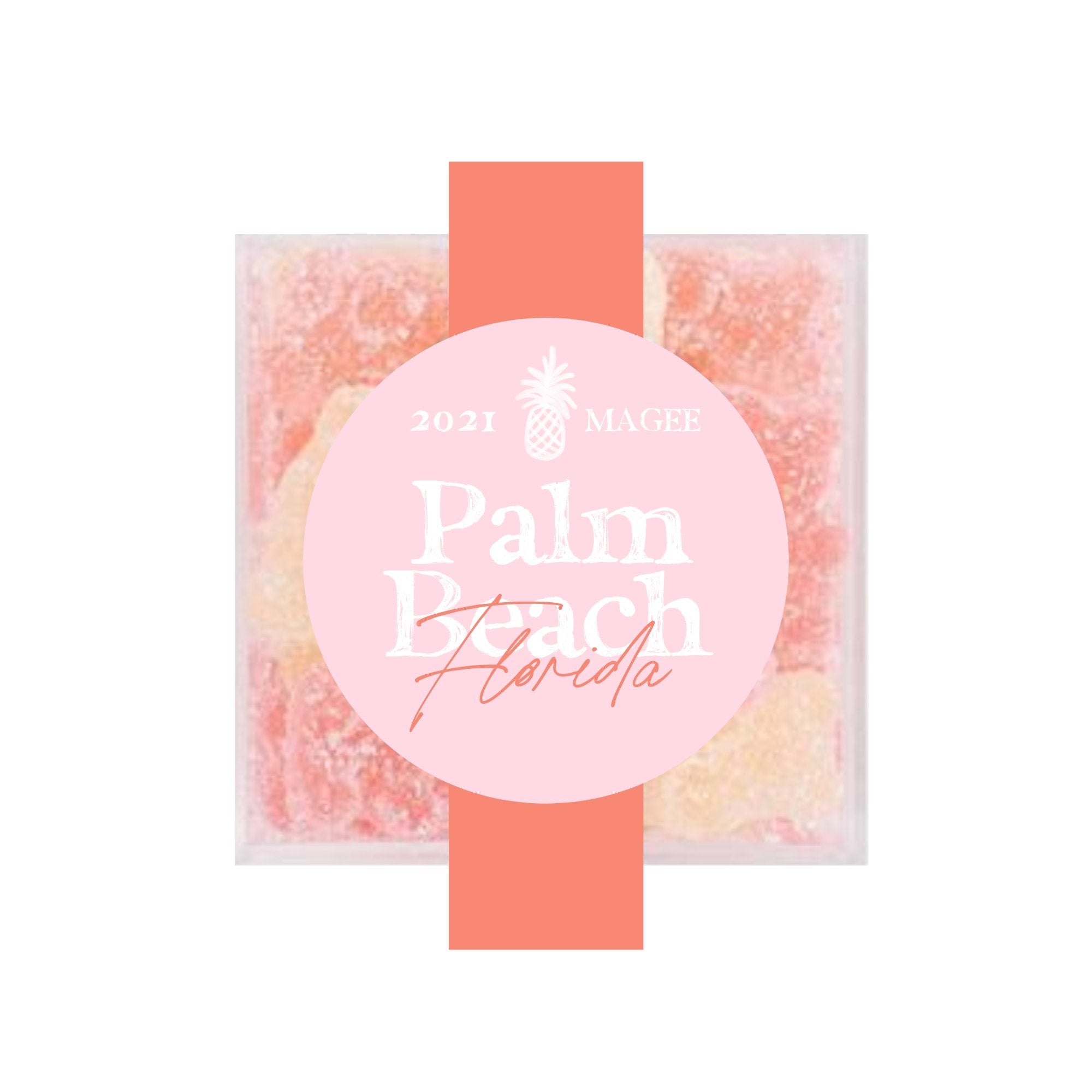 Palm Beach Candy Box with Labels (set of 12)