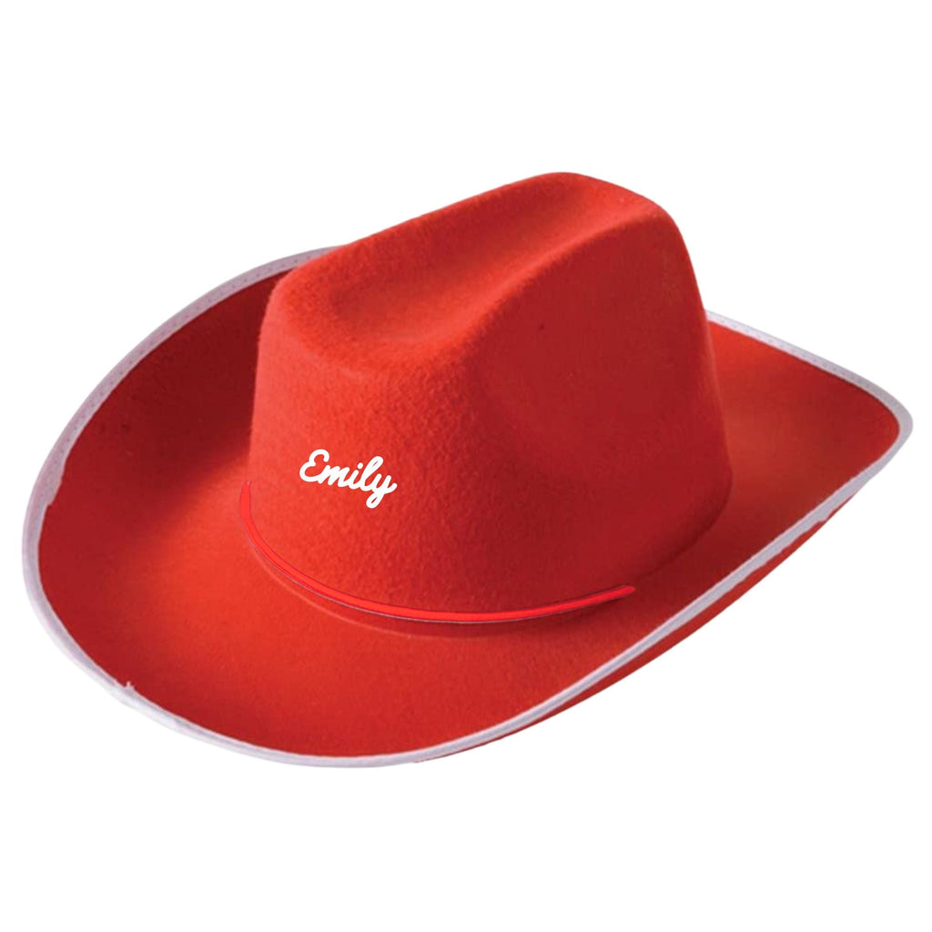 Red Custom Cowboy Hat