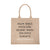 A jute carryall tote customized with sayings about Scottsdale