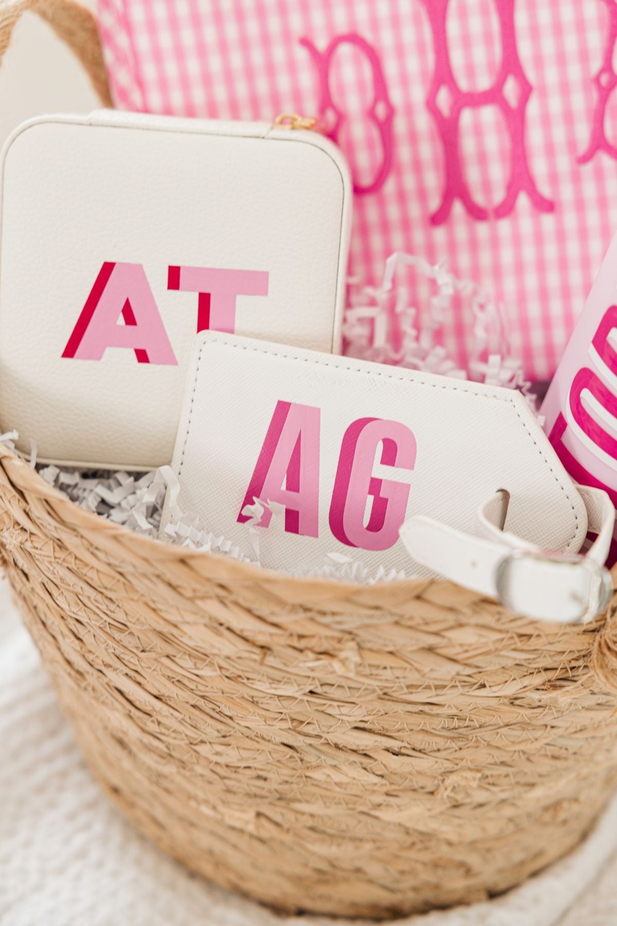 Teskyer Luggage Tags Personalized Monogram Name Tag For Luggage (3