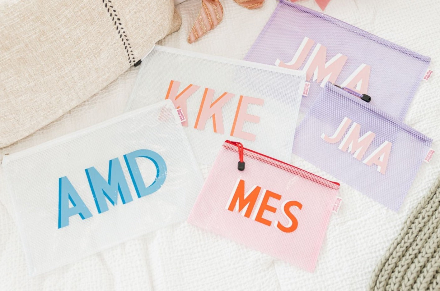Personalized Bridesmaid Gifts Sprinkled With Pink