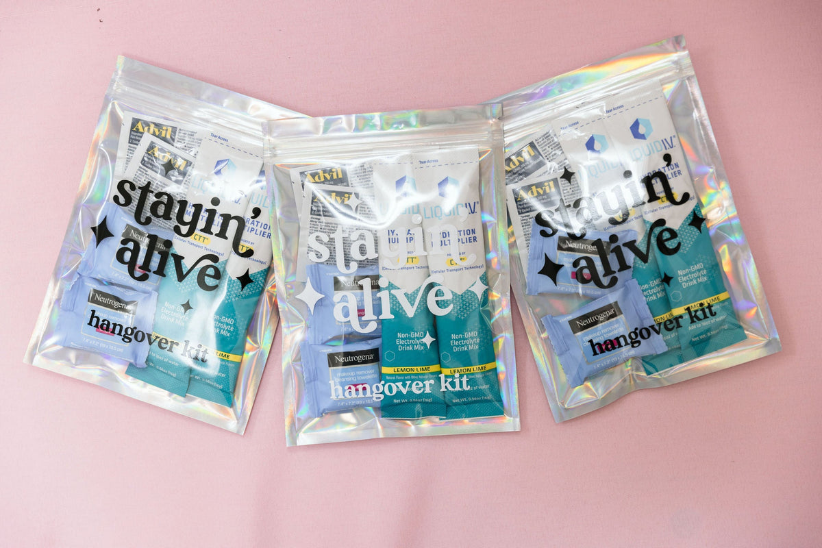 Adult Party Favors Complete With Supplies Hangover Kit Recovery Kit Wedding  Bachelorette Party Birthday FREE CUSTOMIZATION 