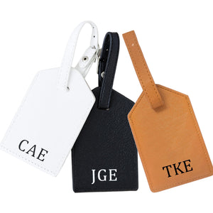 Traditional Monogram Luggage Tag