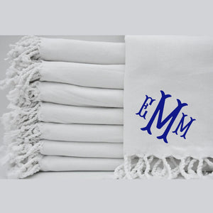 Monogrammed Turkish Towel