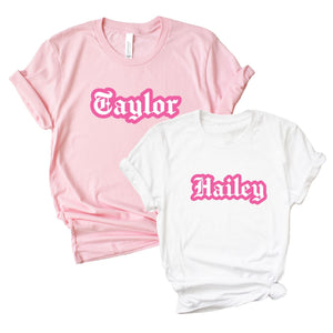Y2K Custom Name Shirt - Sprinkled With Pink #bachelorette #custom #gifts