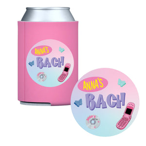 Y2K Icons Custom Name Can Cooler - Sprinkled With Pink #bachelorette #custom #gifts